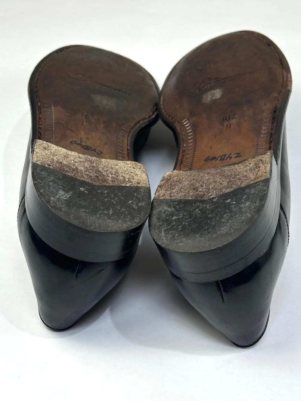 Bragano Cole Haan Italian Mens 10.5 N Black Leather Venetians Slip On Loafers